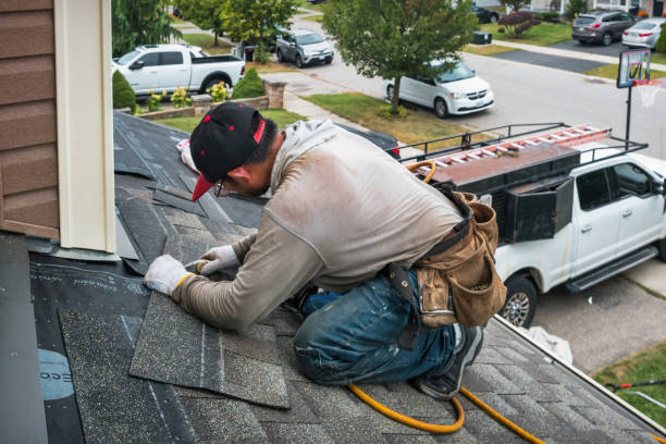Professional Roof Replacement technician working in New Egypt, NJ